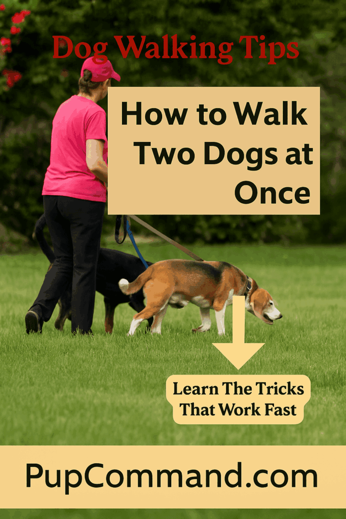 Walking two dogs at once