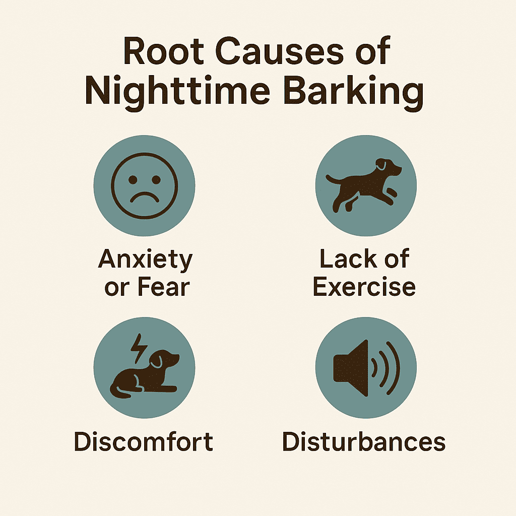 how to stop my dog from barking at night in the crate