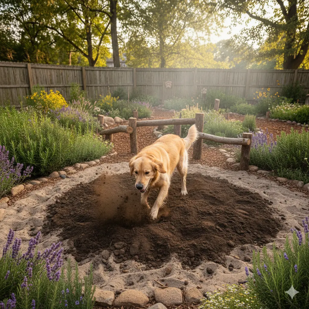 A patch of soft, light-colored sand.